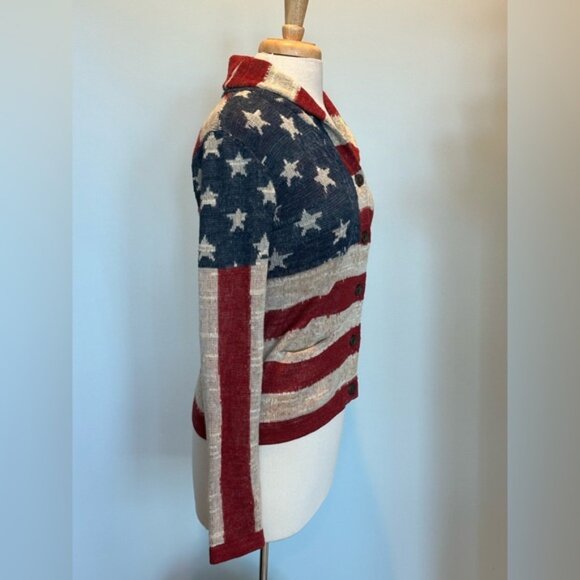 Ralph Lauren Denim & Supply American Flag Sweater Cardigan size Medium - Picture 7 of 16